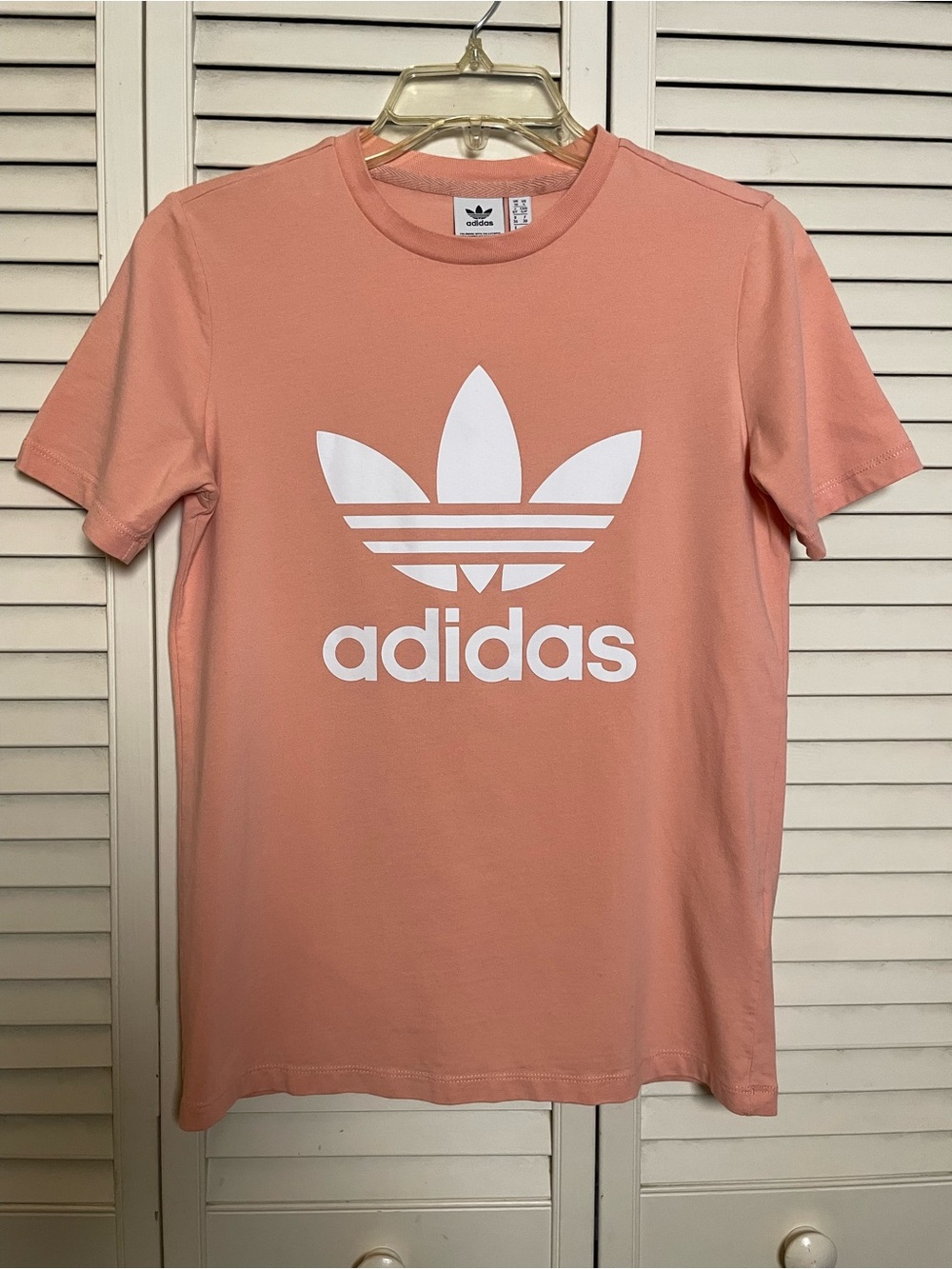 Adidas Peach Trefoil Logo Tee